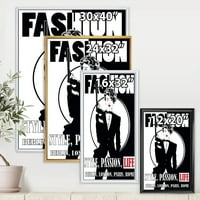 DesignArt 'Style Passion Life Moda Woman II' Vintage uokvirena platna zidna umjetnička tiska