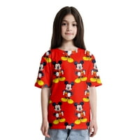 Smiješna grafička Majica kratkih rukava za djevojčice, dječake, muškarce, Žene, Ležerne majice Mikki Mouse