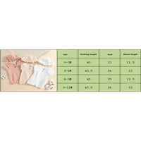 Dječji Jednobojni set odjeće, kombinezon s kratkim rukavima s džepom na prsima i čipkastom kapom za ljeto, od 0 do 1 godine