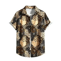 Muška modna bluza Top s printom u domoljubnom stilu Havaji ljetna košulja s odbijenim ovratnikom muške proljetne jednobojne košulje