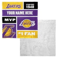 Los Angeles Lakersi ' s personalizirana svilena vunena deka od Šerpe na dodir