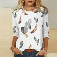 Ženske majice kratkih rukava na rasprodaji Plus size ležerna modna široka majica s cvjetnim printom bluza s okruglim vratom lagane