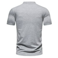 Prozračna Sportska modna ležerna muška majica kratkih rukava u sivoj boji