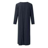Haljine Ležerne jednobojne mini haljine srednje dužine s okruglim vratom za noćne izlaske