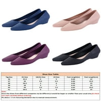 Izbor / ženske Ležerne cipele; vodootporne natikače sa šiljastim prstima; radne natikače; Ležerne lagane ravne cipele u punoj boji;