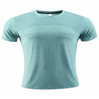 ; Muški vrhovi za vježbanje mišića suhog kroja Muška ležerna bluza kratkih rukava ljetna jednobojna sportska majica za fitness