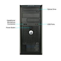 Restaured Dell Tower Desktop s Intel Core Duo procesorom, 4GB memorijom, 160 GB tvrdi disk i Windows Home