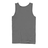 Muška majica bez rukava s grafičkim ugljenom sive boje-dizajn iz