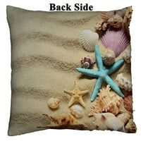 Školjke ljetna pješčana plaža reverzibilna svjetlucava jastučnica sirena Kućni dekor Jastučnica