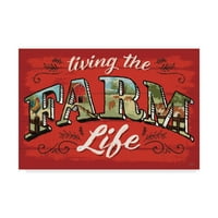 Zaštitni znak likovna umjetnost 'Farm Life v na drvetu' platno umjetnost Janelle Penner
