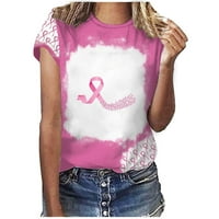Majice za žene svjesne raka dojke, ružičaste grafičke majice za mame koje se bore protiv raka dojke, majice za žene koje se nadaju