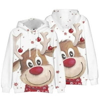 Muške ružne blagdanske majice s printom od 3 tisuće, puloveri s blagdanskom grafikom, smiješne majice s kapuljačom, džemperi s dugim
