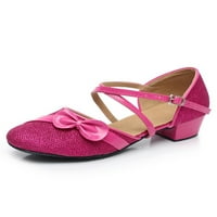 / latinoameričke plesne cipele za djevojčice Tango cipele balske sandale za haljinu modna udobnost društvena ružičasta i crvena