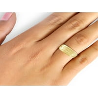 Zlato preko srebra, spektakularni prsten široke vrpce, teksturiran