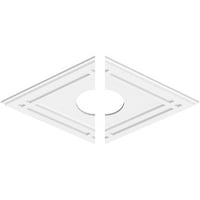 30 20 6 1 2 1 Moderni dvodijelni PVC dijamantni stropni medaljon