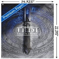 Ratovi zvijezda: Jedi Fallen order - umjetnički zidni plakat sa slomljenom ručkom i gumbima, 14.725 22.375
