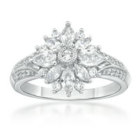 Jay Heart dizajnira sterling srebro simuliran bijeli dijamantni prsten