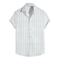 Ležerna modna muška košulja muška majica s odbijenim ovratnikom ležerna ljetna majica s printom Havaji vrhovi bluza