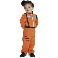 Narančasto astronaut odijelo za kostim za Halloween, veličina 3T-4T