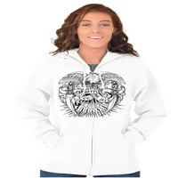 Bald Eagle Tradicionalna američka majica zip sa kapuljačom Muška ženska Brisco Brands 4X
