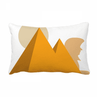 Egipatska Žuta Sfinga Pirada jastuk za zaštitu od sunca lumbalni umetak poklopac jastuka ukras kuće
