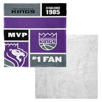 Sacramento Kings NBA u boji blokirana Personalizirana svilena deka