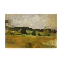 Zaštitni znak likovne umjetnosti 'Studija pejzaža' platno umjetnost Johna Henryja Twachtmana