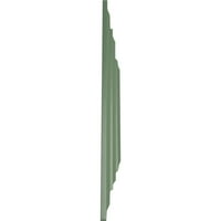 Stolarija 19 5 8 1 8 trokutasti stropni medaljon ručno oslikan u atenskoj zelenoj boji