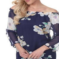 Ženska cvjetna bluza s ramena